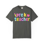 Pre k Teacher T-Shirt — "Big Hearts Shape Little Minds" Colorful School Teacher Tee
