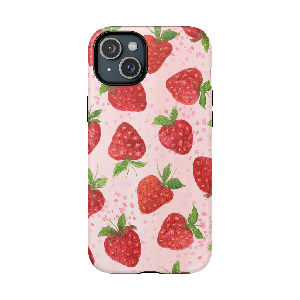 Strawberry Tough Magnetic Phone Cases