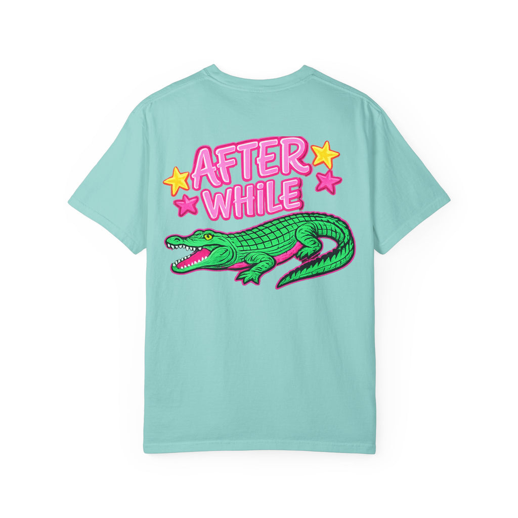 Later, After While Crocodile T-Shirt — Retro Neon Alligator Graphic Tee