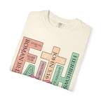 Christian Crosses Scripture Tee — John 3:16, Romans 10:17, Hebrews — Faith Graphic T-Shirt