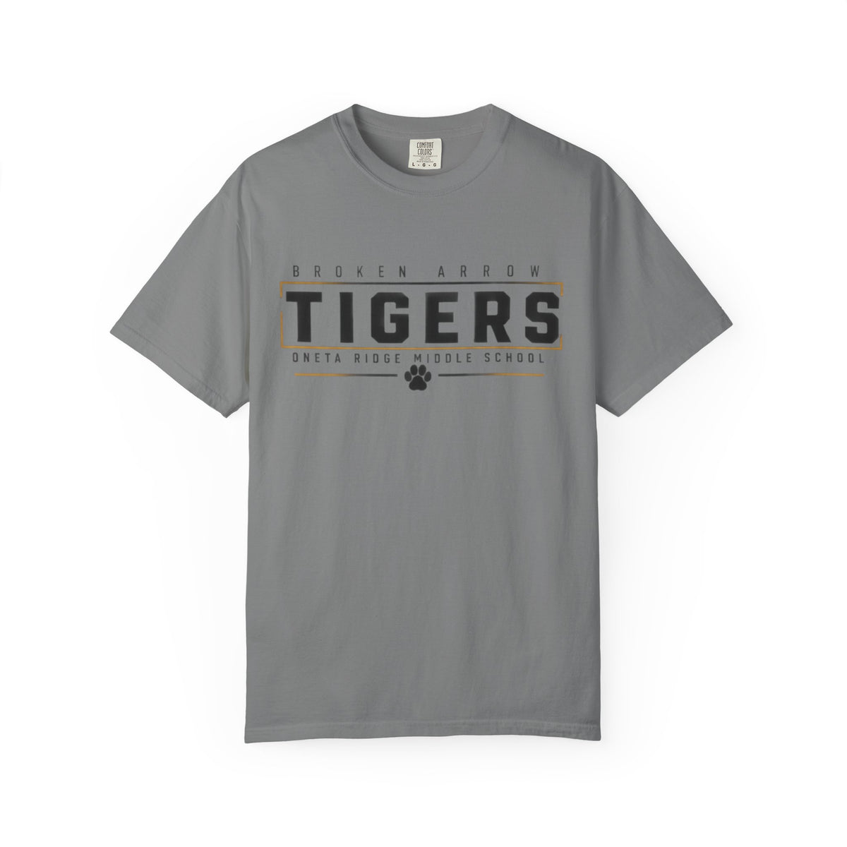 Tigers School Spirit T-Shirt — Broken Arrow Oweta Ridge Middle School Paw Print