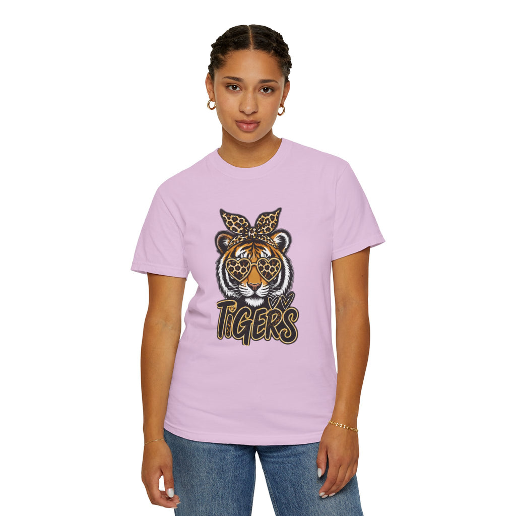 Tigers Leopard-Print Tiger Graphic Tee