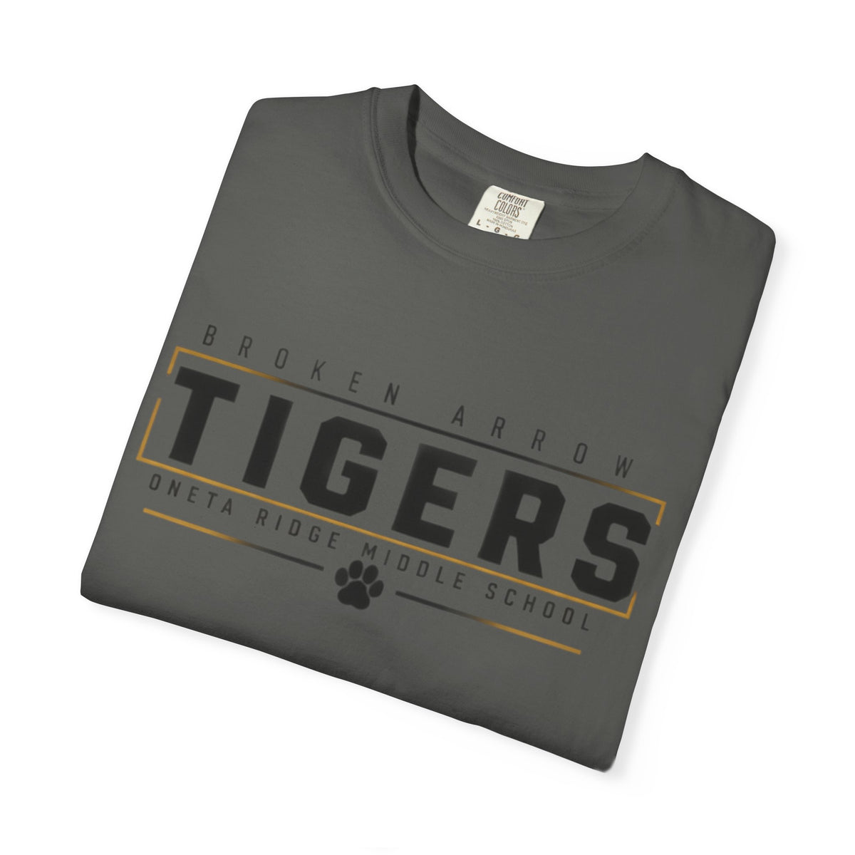 Tigers School Spirit T-Shirt — Broken Arrow Oweta Ridge Middle School Paw Print