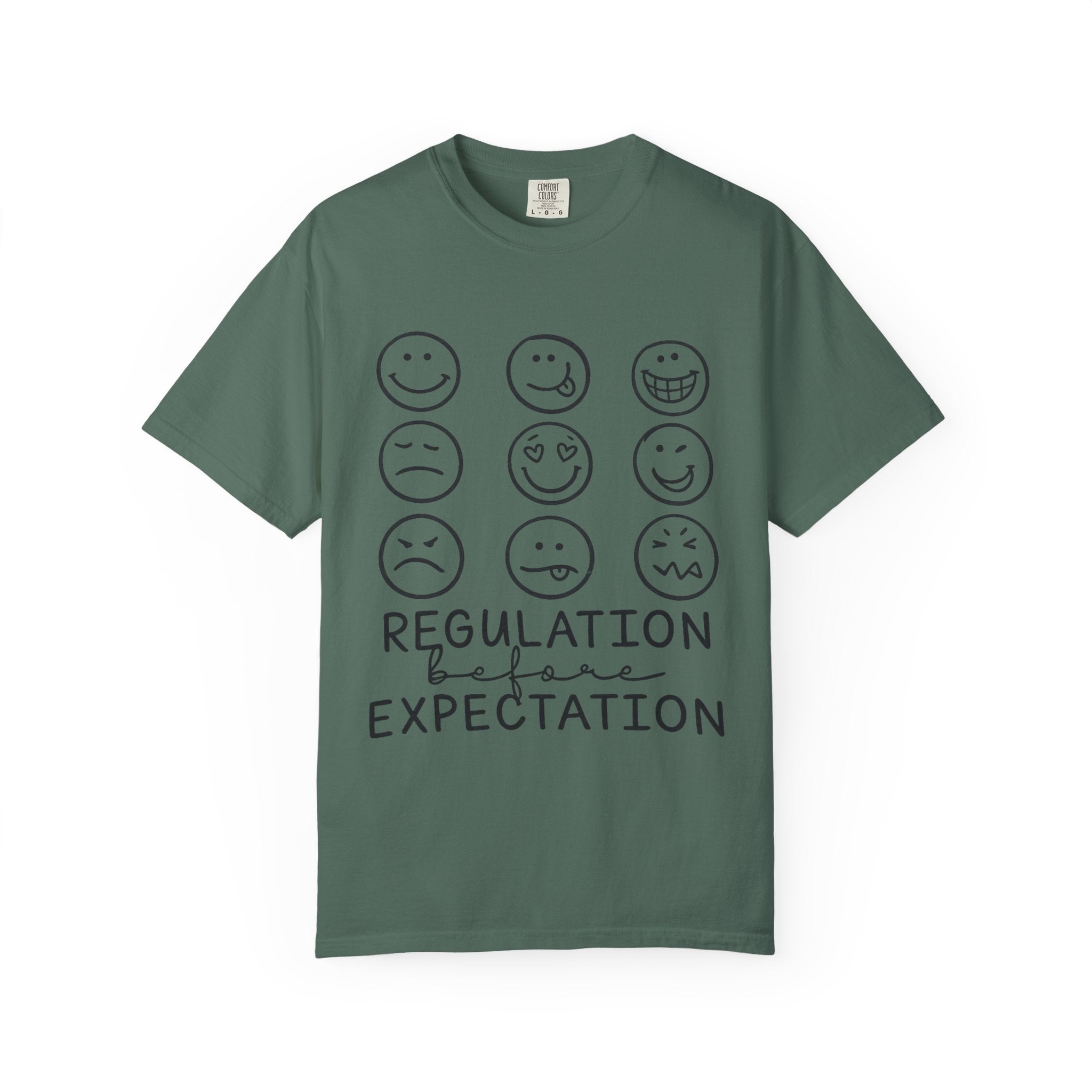 T-Shirt — "Regulation Before Expectation" Emotional Wellness Tee