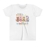 Youth Tee - "It's Not a Disability, It's a Different Ability" Rainbow Animals Autism Awareness Shirt