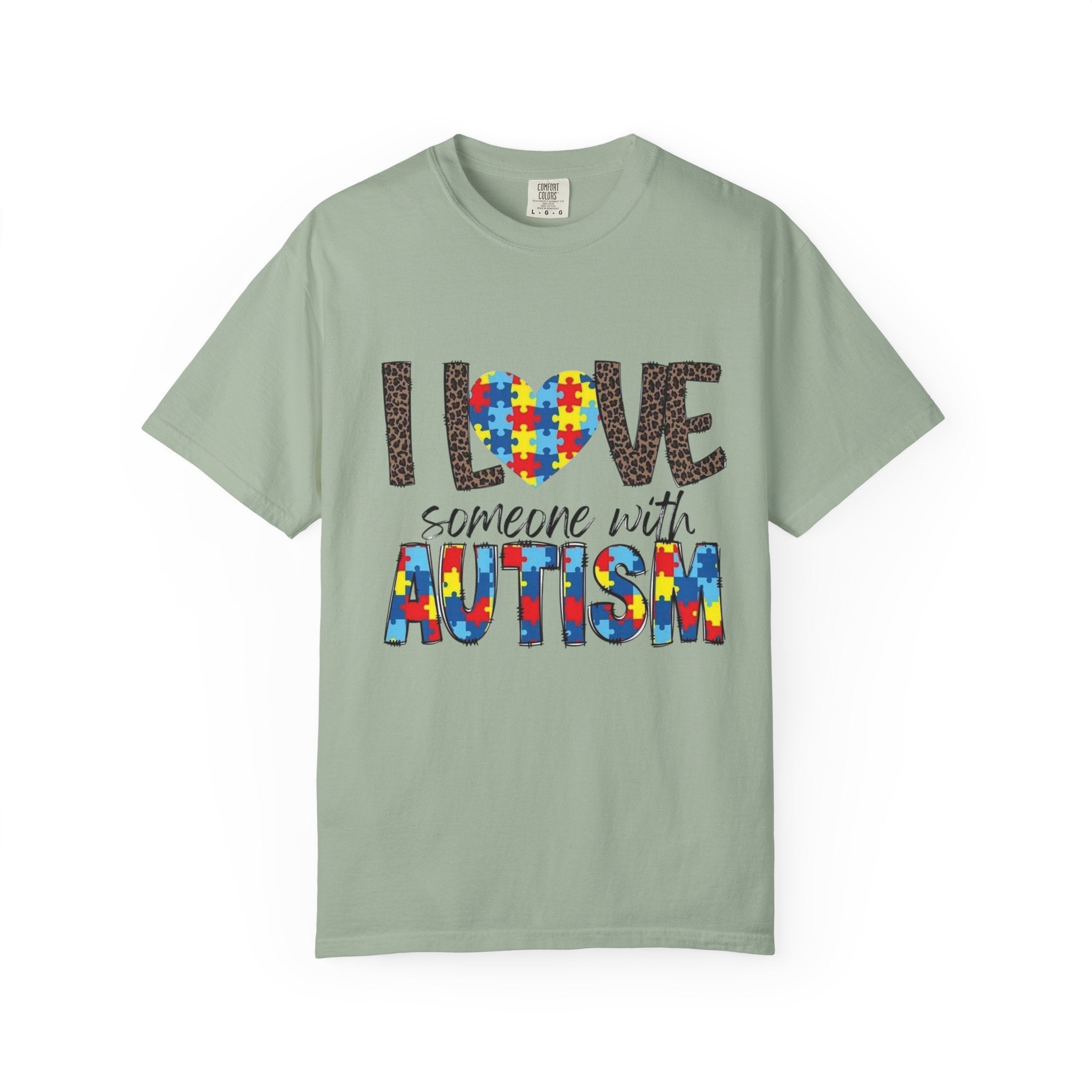 I Love Someone With Autism T-Shirt — Autism Awareness Puzzle Heart Tee