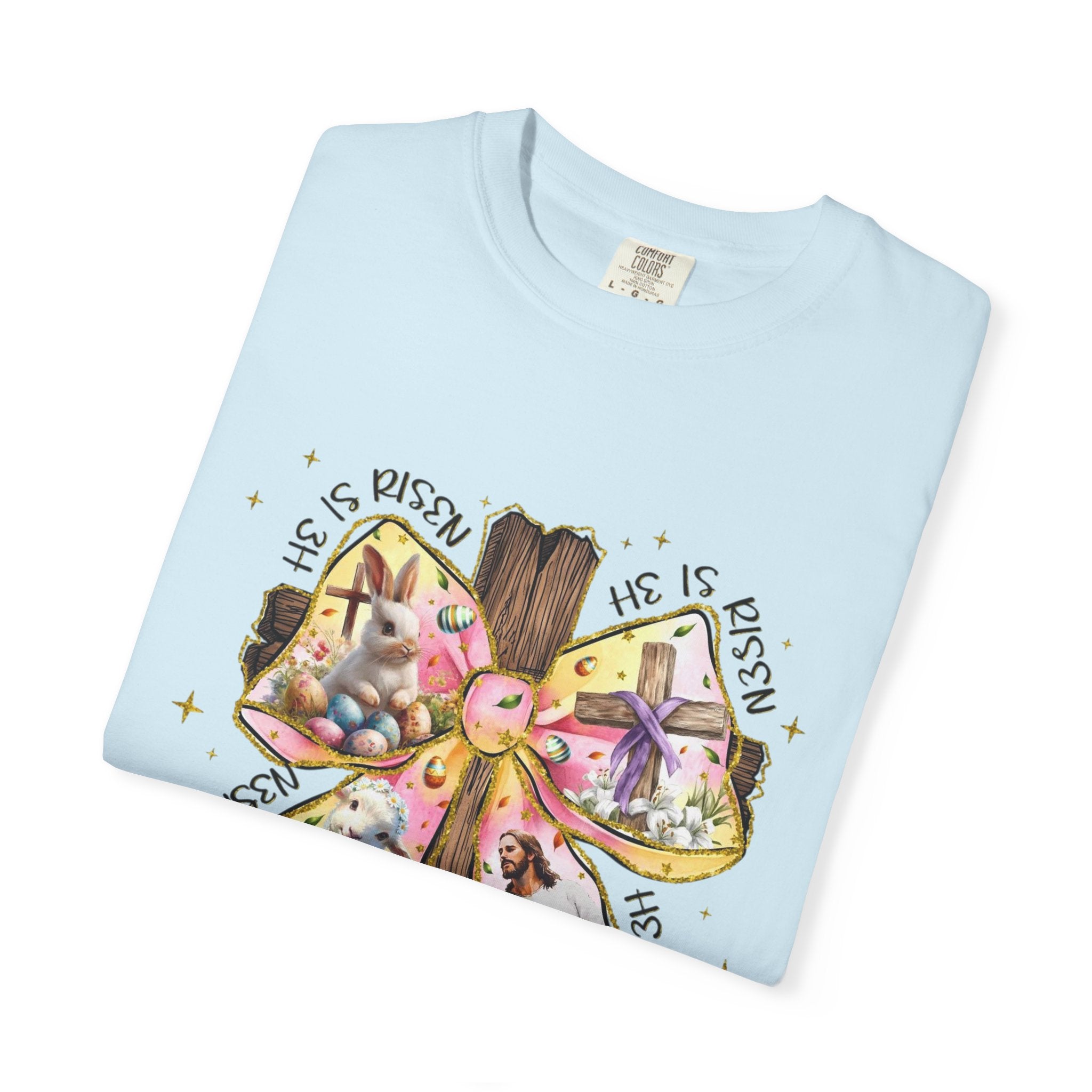 Cross & Ribbon T-Shirt — Jesus is With Us Graphic Tee