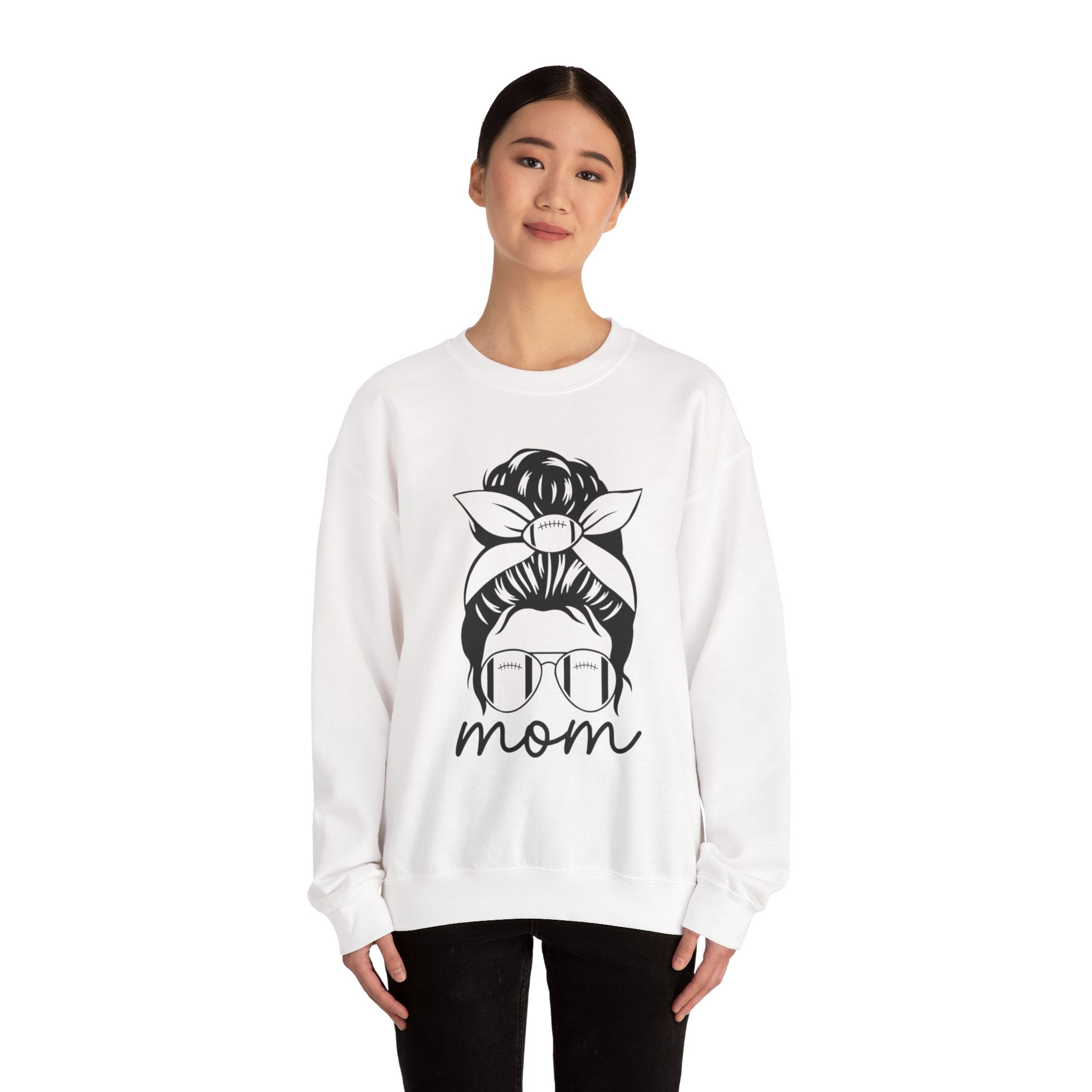 Mom Life Unisex Crewneck Sweatshirt football