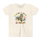 Youth Tee - "It's Okay To Be Different" Rainbow Skate Character Kids T-Shirt