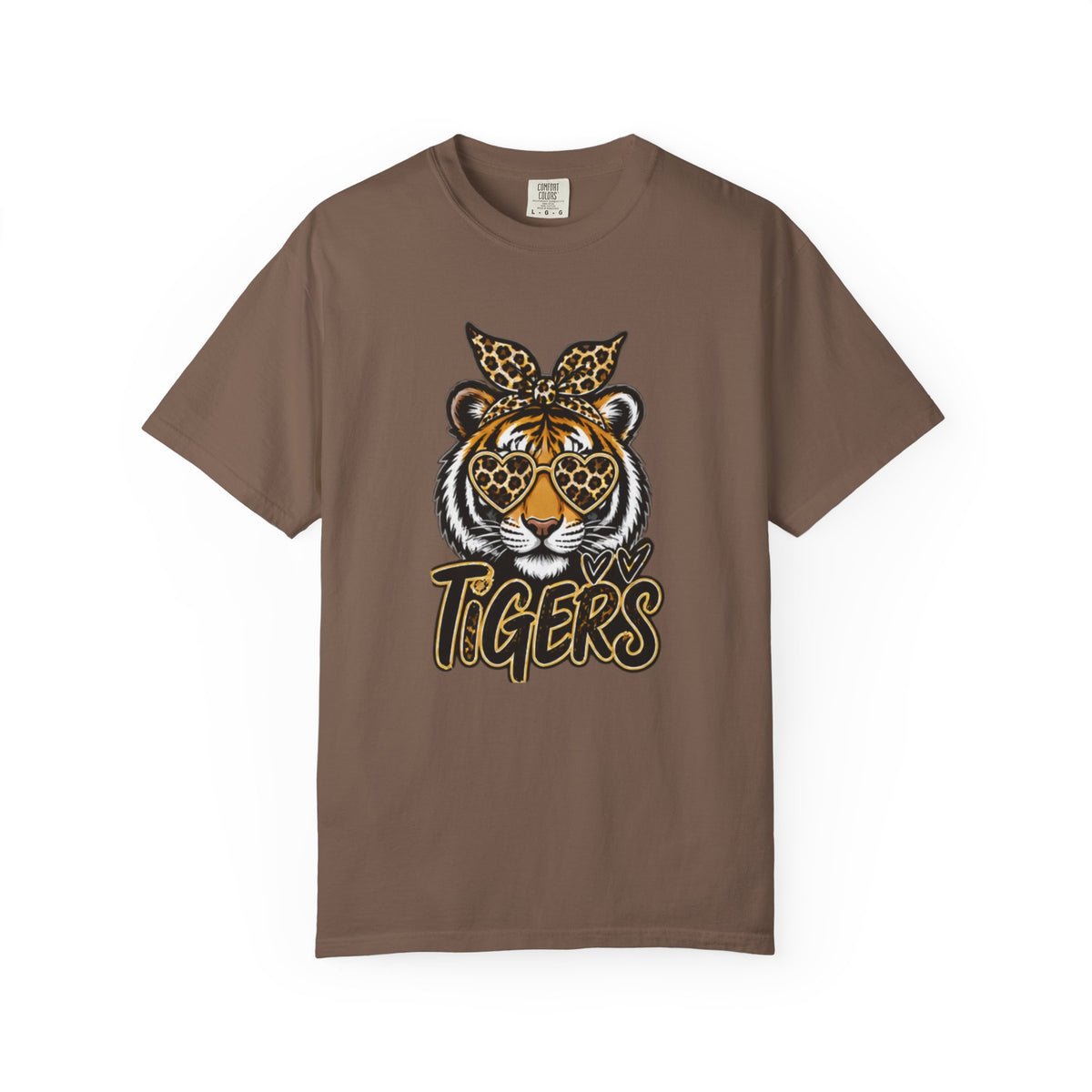 Tigers Leopard-Print Tiger Graphic Tee