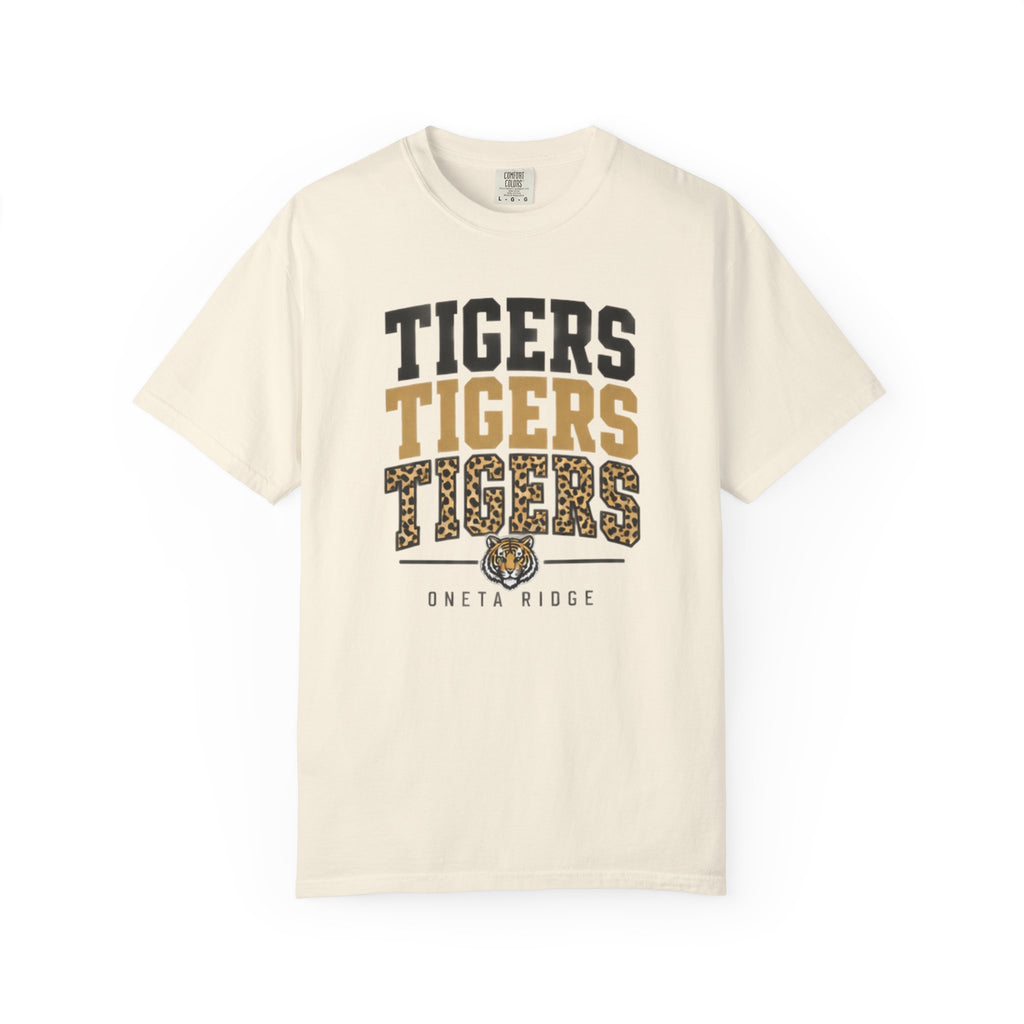 Tigers Graphic T-Shirt — Oneta Ridge Leopard Print School Spirit Tee