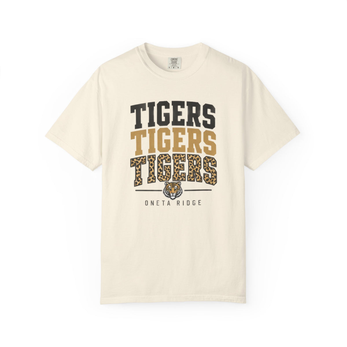Tigers Graphic T-Shirt — Oneta Ridge Leopard Print School Spirit Tee