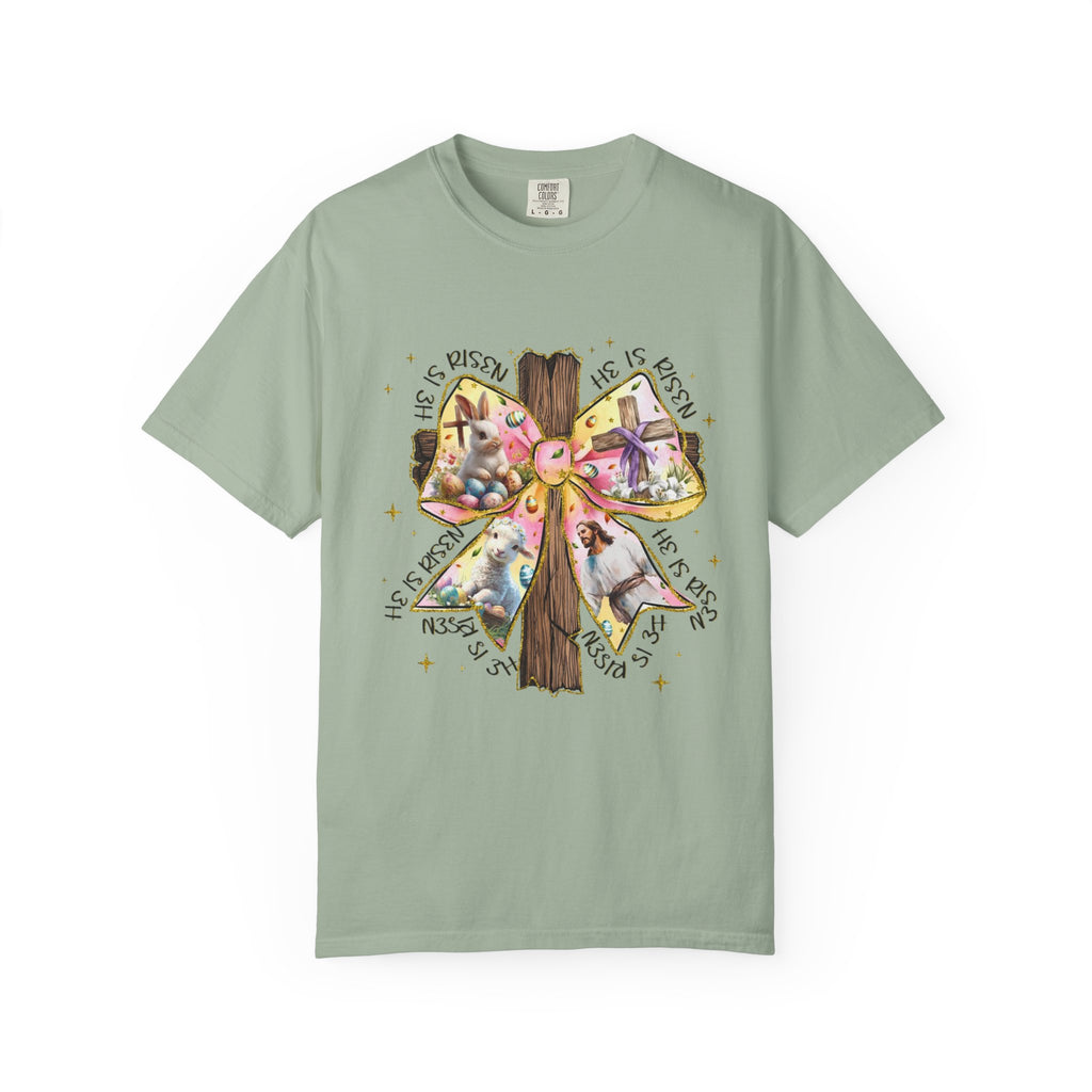 Cross & Ribbon T-Shirt — Jesus is With Us Graphic Tee