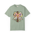 Cross & Ribbon T-Shirt — Jesus is With Us Graphic Tee
