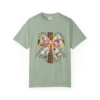 Cross & Ribbon T-Shirt — Jesus is With Us Graphic Tee