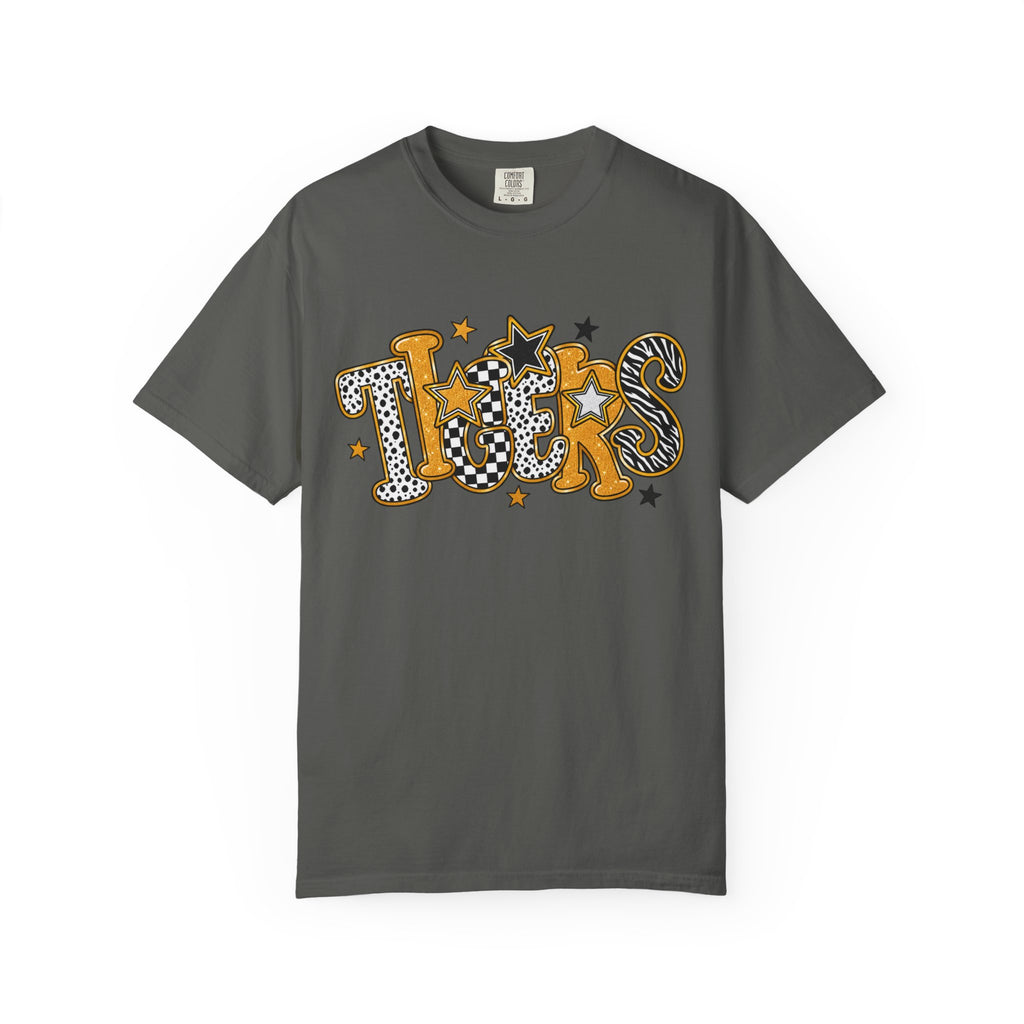 T-Shirt — 'Tigers' Retro Leopard Print Graphic Tee