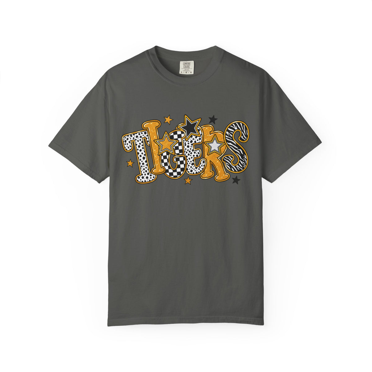 T-Shirt — 'Tigers' Retro Leopard Print Graphic Tee