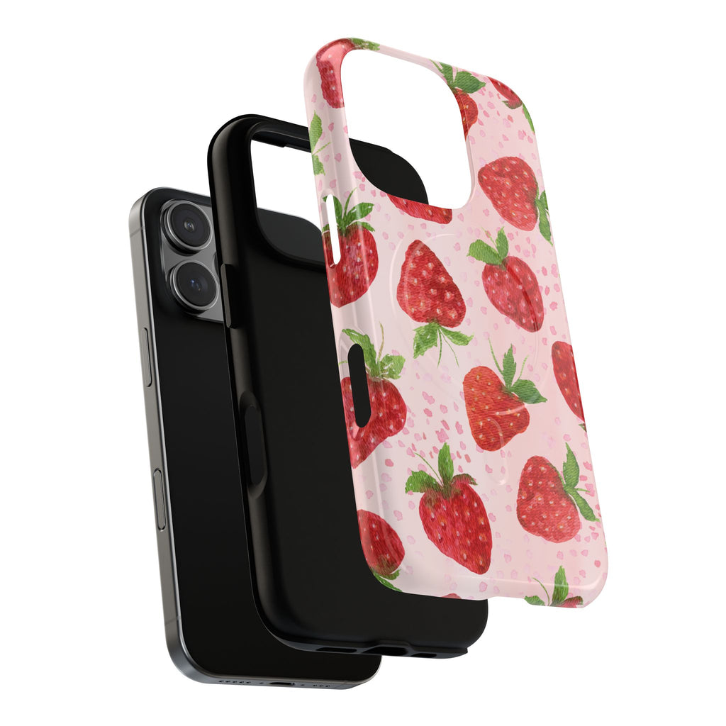 Strawberry Tough Magnetic Phone Cases