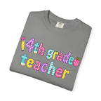 4nd grade Teacher T-Shirt — "Big Hearts Shape Little Minds" Colorful School Teacher Tee