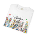 Autism Mama T-Shirt — Colorful Puzzle Ribbon Mom Tee