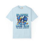 Autism Awareness T-Shirt — "In April We Wear Blue" Puzzle Ribbon Tee
