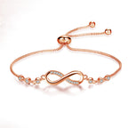 Adjustable Zircon Copper Bracelet
