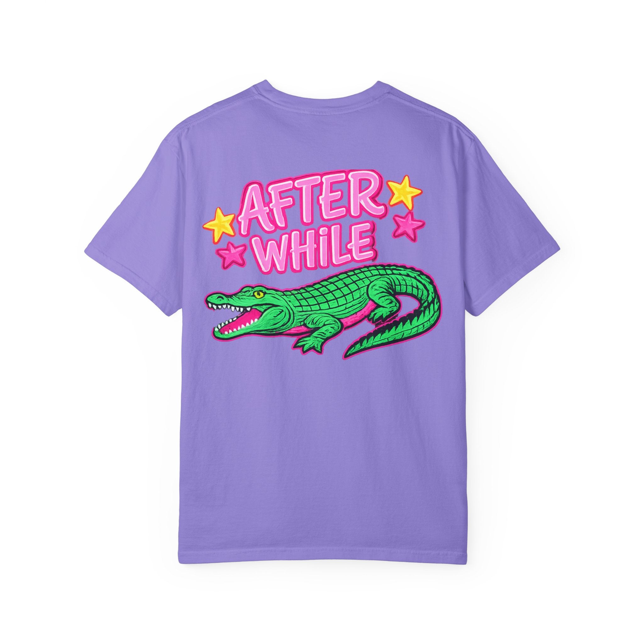 Later, After While Crocodile T-Shirt — Retro Neon Alligator Graphic Tee