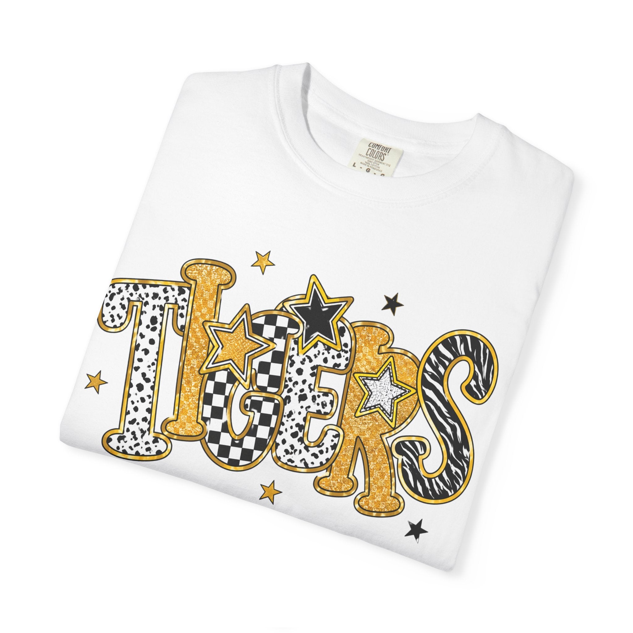 T-Shirt — 'Tigers' Retro Leopard Print Graphic Tee