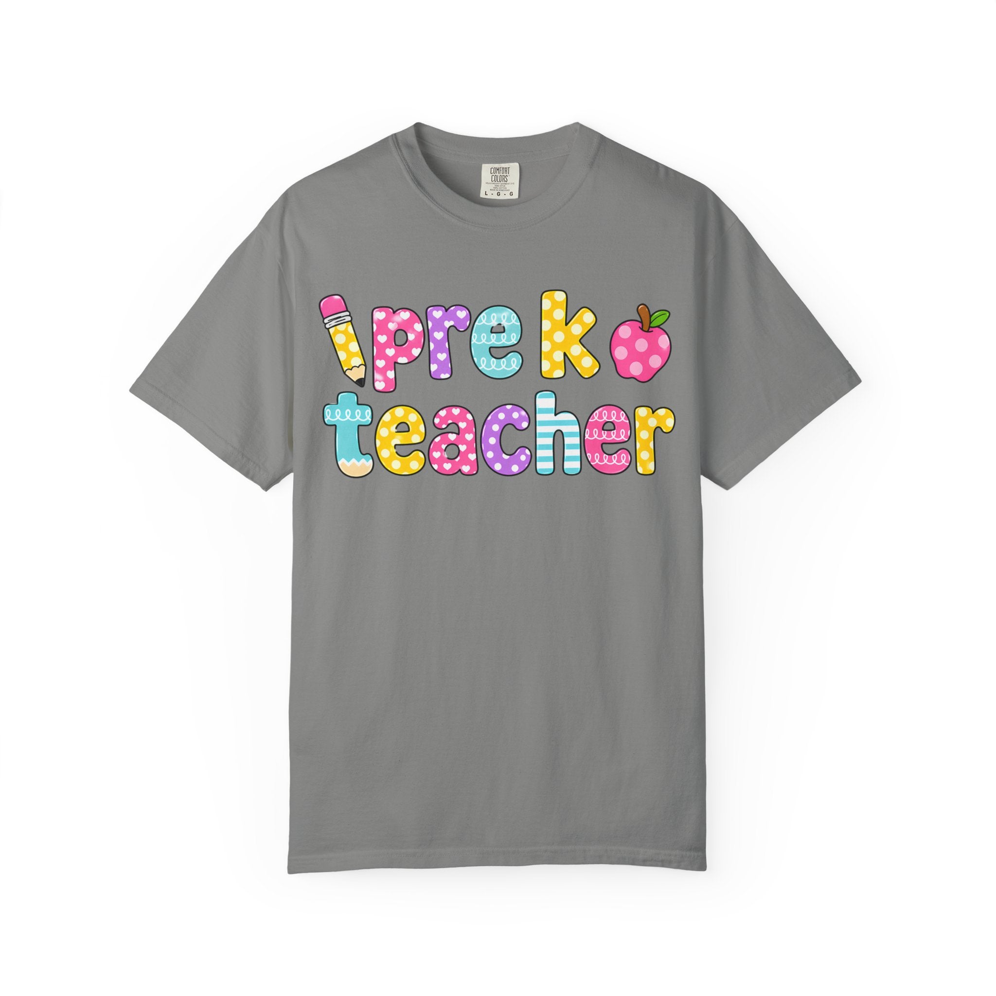 Pre k Teacher T-Shirt — "Big Hearts Shape Little Minds" Colorful School Teacher Tee