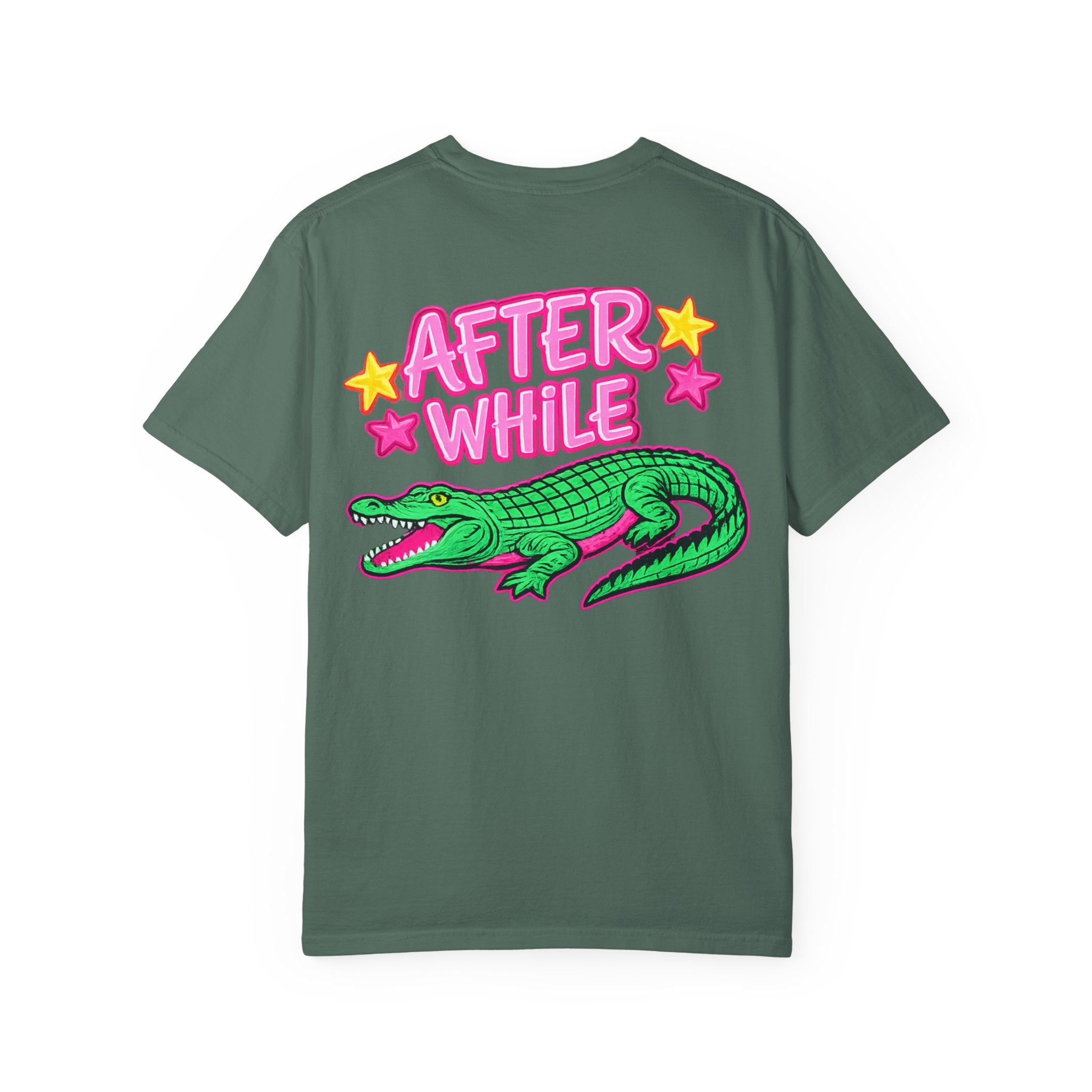 Later, After While Crocodile T-Shirt — Retro Neon Alligator Graphic Tee