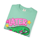 Later, After While Crocodile T-Shirt — Retro Neon Alligator Graphic Tee