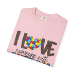 I Love Someone With Autism T-Shirt — Autism Awareness Puzzle Heart Tee