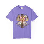 Cross & Ribbon T-Shirt — Jesus is With Us Graphic Tee