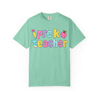 Pre k Teacher T-Shirt — "Big Hearts Shape Little Minds" Colorful School Teacher Tee