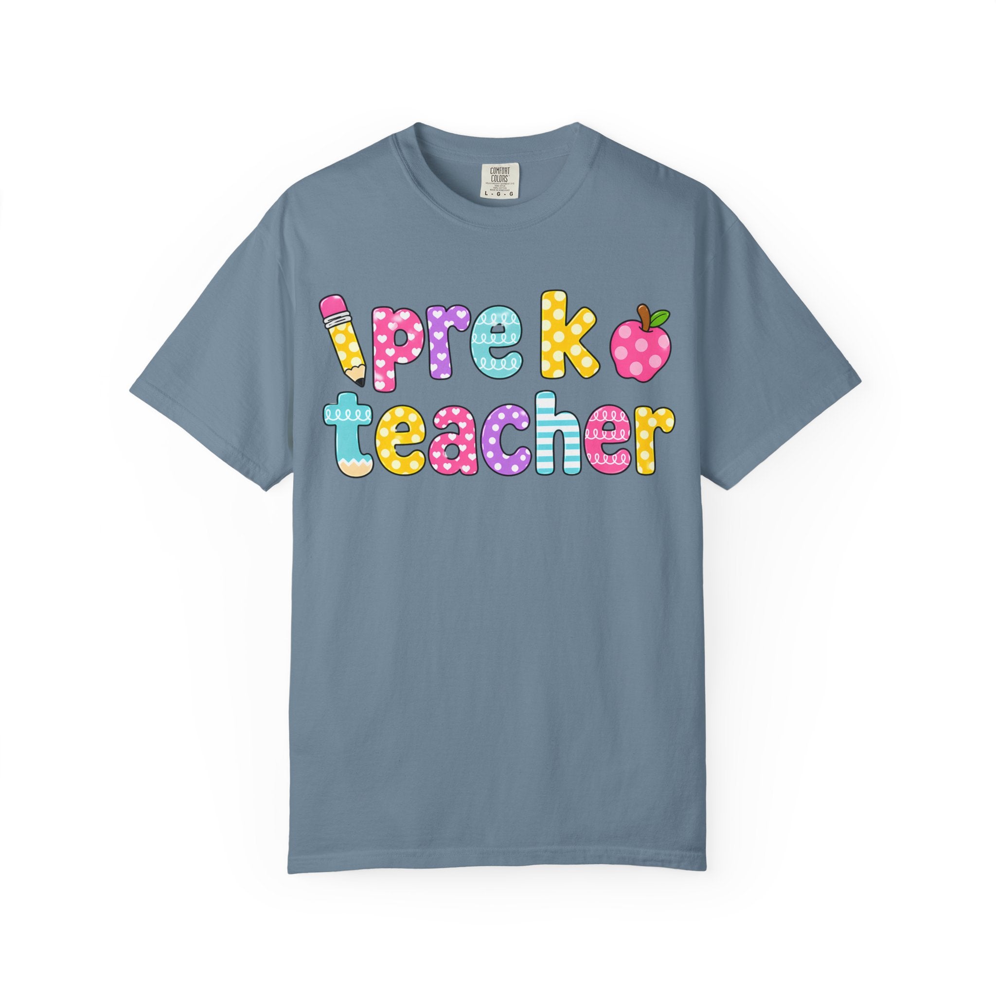 Pre k Teacher T-Shirt — "Big Hearts Shape Little Minds" Colorful School Teacher Tee