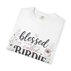 Blessed to Be Called Birdie T-Shirt — Floral Grandmother Gift