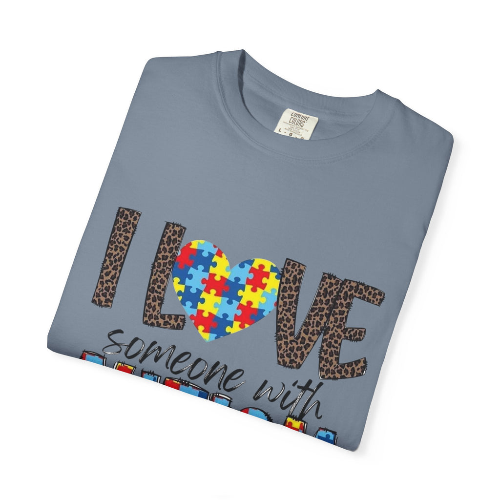 I Love Someone With Autism T-Shirt — Autism Awareness Puzzle Heart Tee