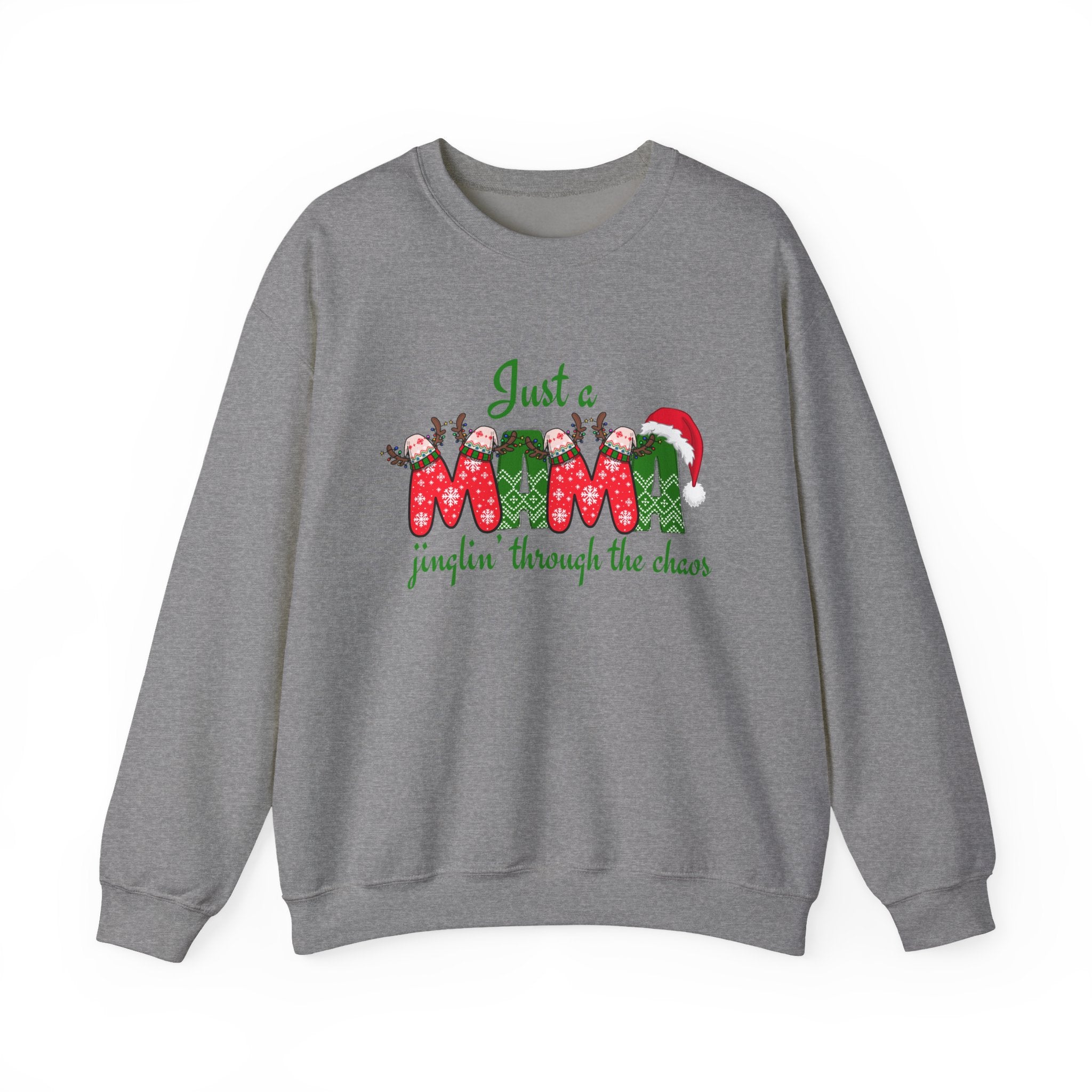 Just a Mama Holiday Crewneck Sweatshirt