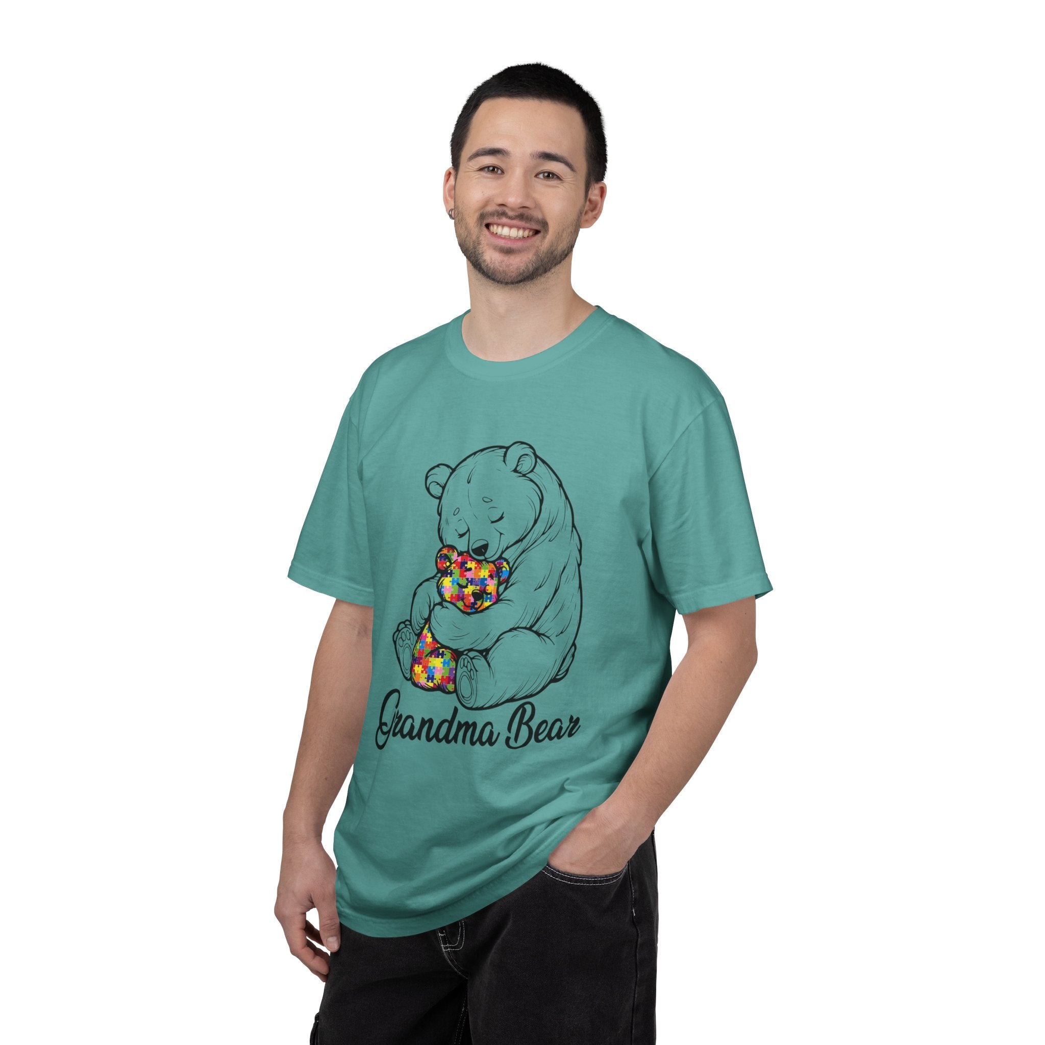 Grandma Bear T-Shirt – Cute Bear Hug Design with Colorful Teddy