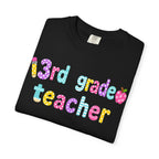 3rd Grade Teacher T-Shirt — "Big Hearts Shape Little Minds" Colorful School Teacher Tee