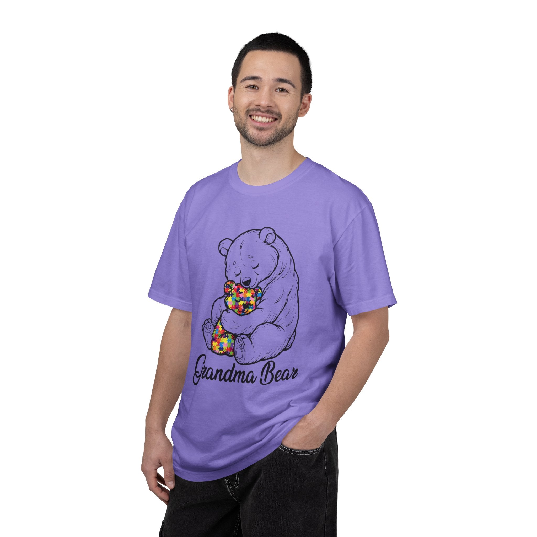 Grandma Bear T-Shirt – Cute Bear Hug Design with Colorful Teddy