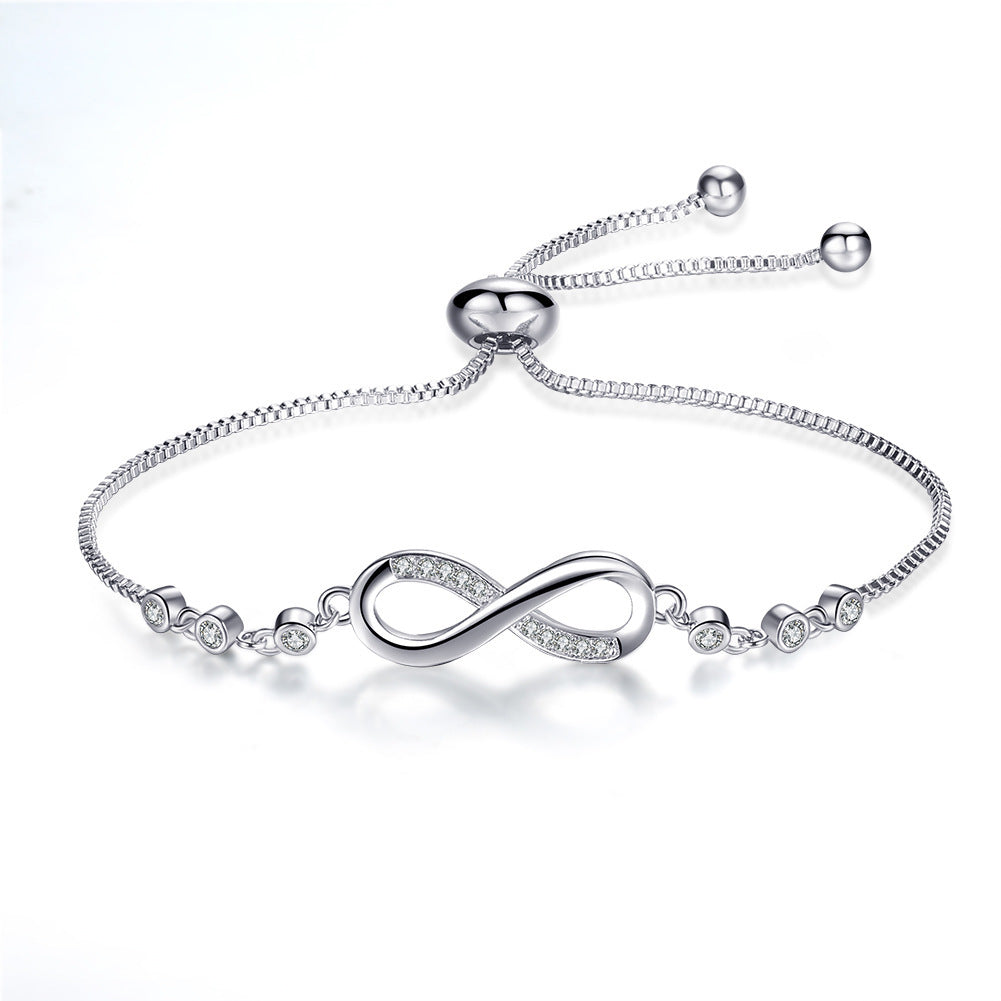 Adjustable Zircon Copper Bracelet